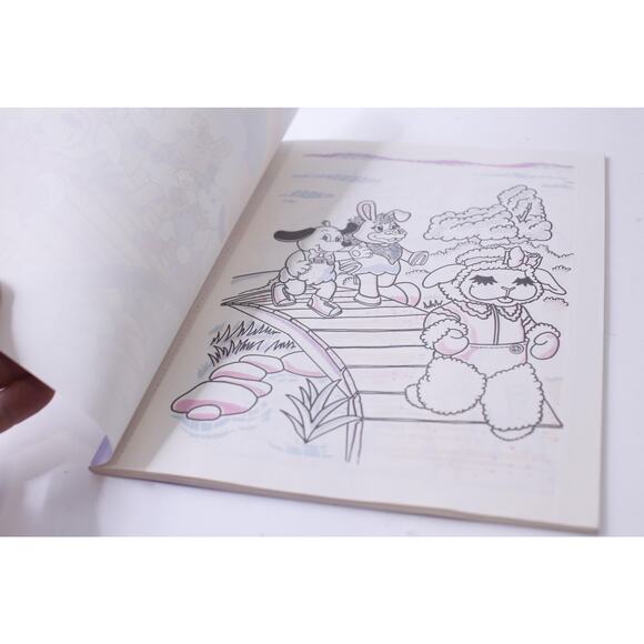 Lamb Chop, Uncolored Paint with Water, Coloring Book, Cute Animals, Children, - Picture 2 of 3